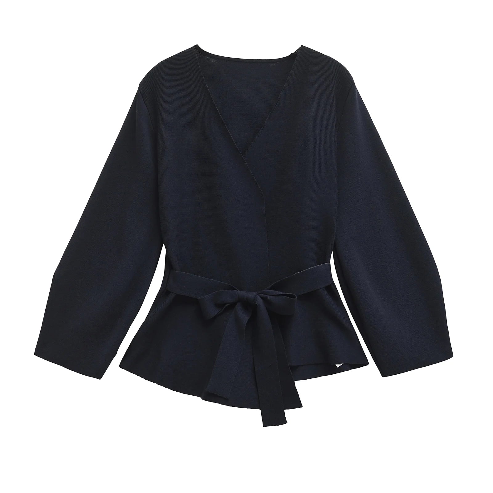 Power Knit Belted Blazer