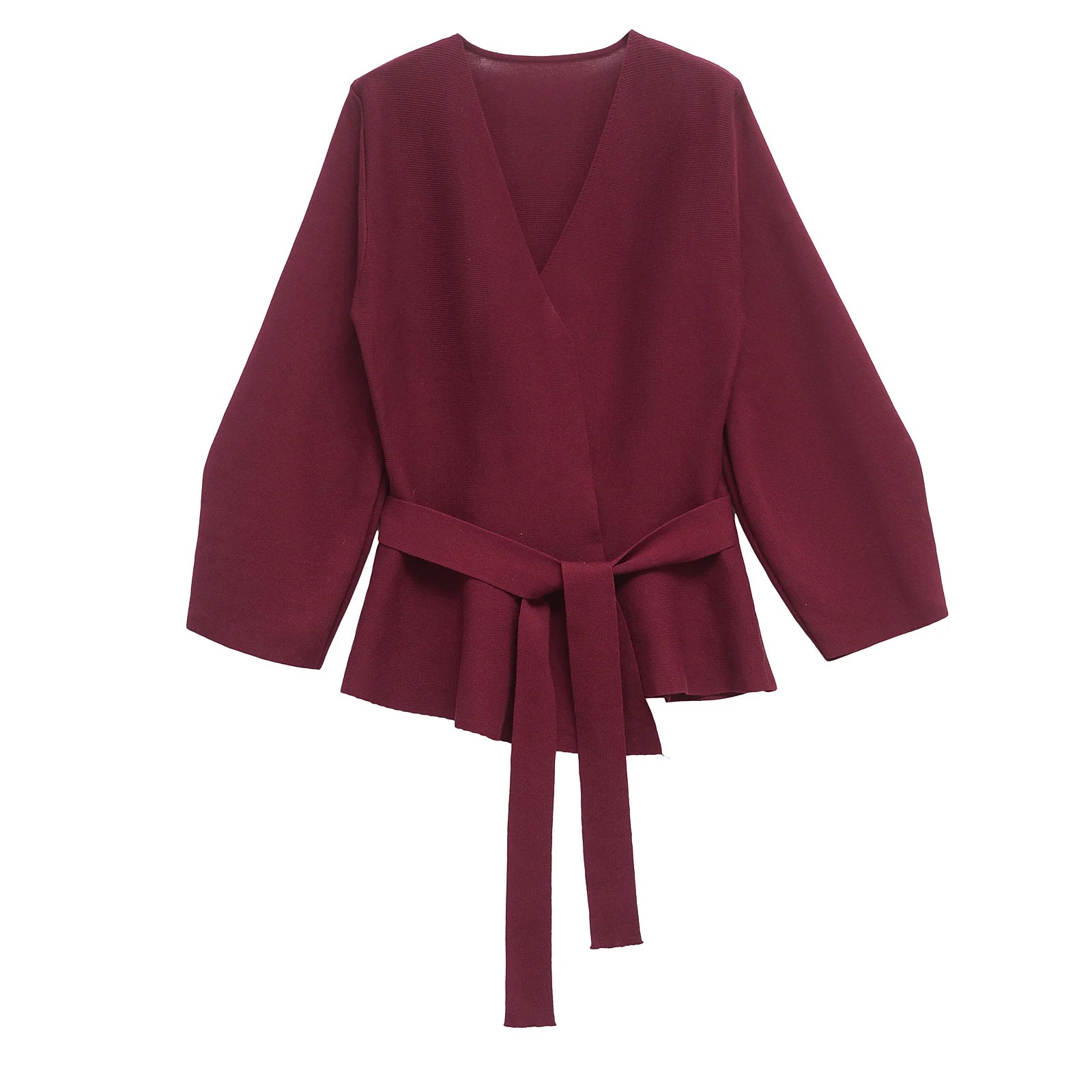 Power Knit Belted Blazer