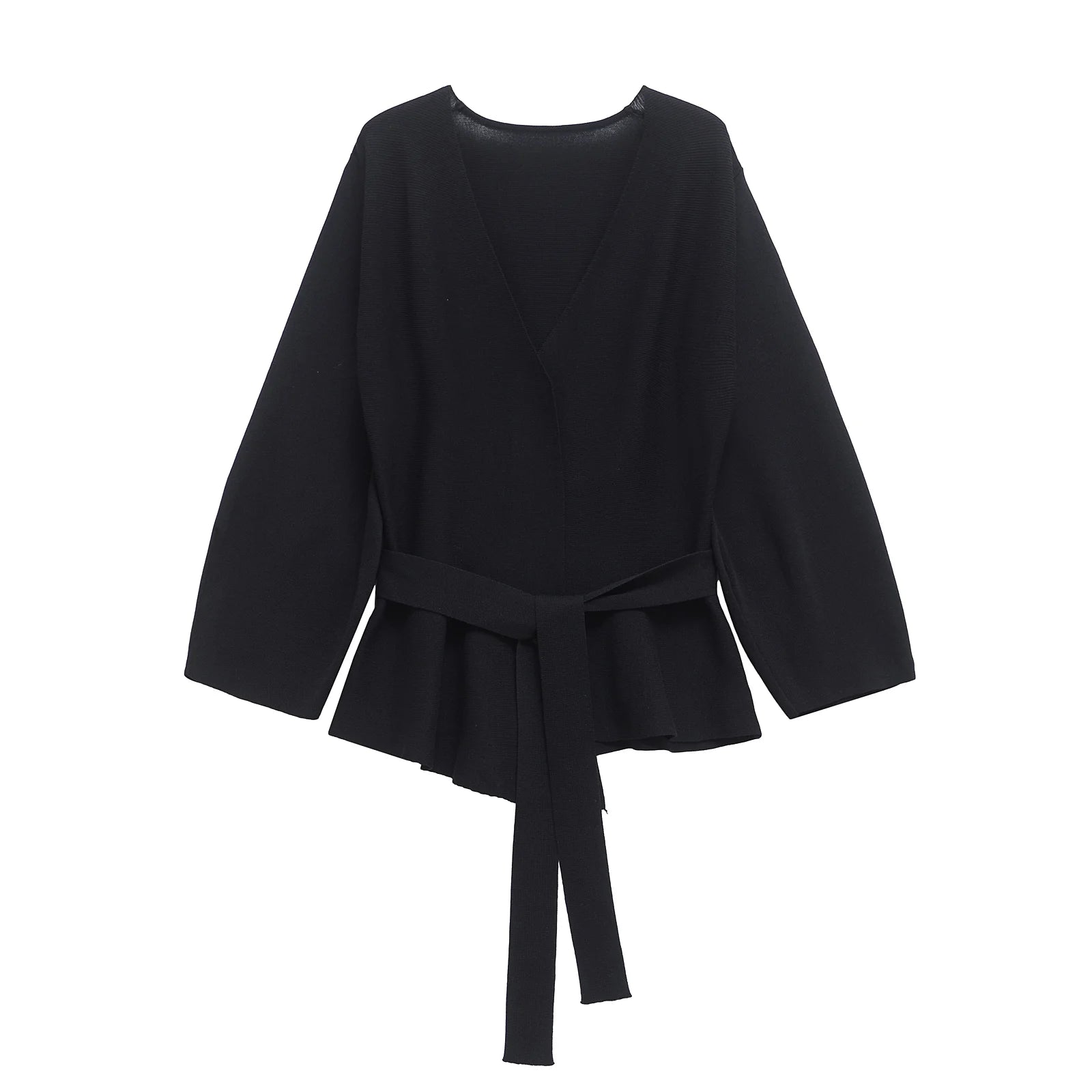 Power Knit Belted Blazer